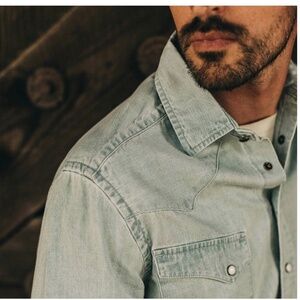 Taylor Stitch - The Western Shirt in Washed Denim